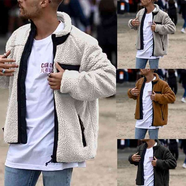 

2021 new fashion casual men's coat, Black