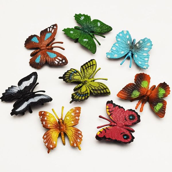 

party masks 5pcs simulation small butterfly model insect animal early childhood education cognitive color decoration play props