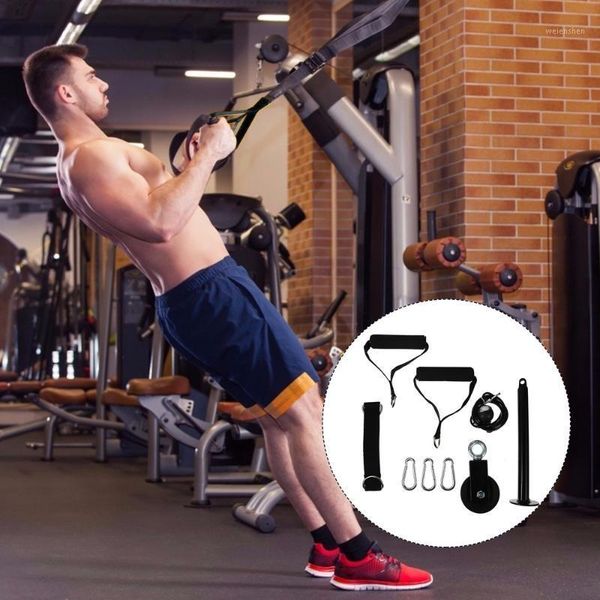 

yoga outfit 1 set training pulley durable system home gym