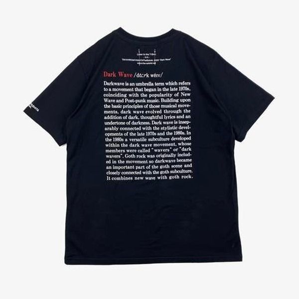 

the soloist 20ss miyashita takahiro letter printing basic round neck loose high street short-sleeved t-shirts, White;black