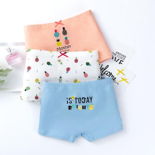 

3pcs cotton girls underwear soft children stretchy summer boxers clothes for 3 4 6 8 10 12 years old oku203001 panties, Camo