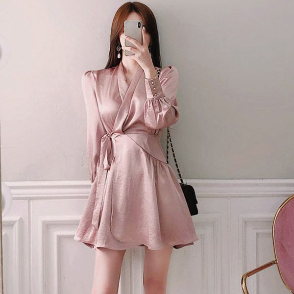 

comfortable pink fashion beautiful formal working style elegant simple fresh mini to dress, Black;gray
