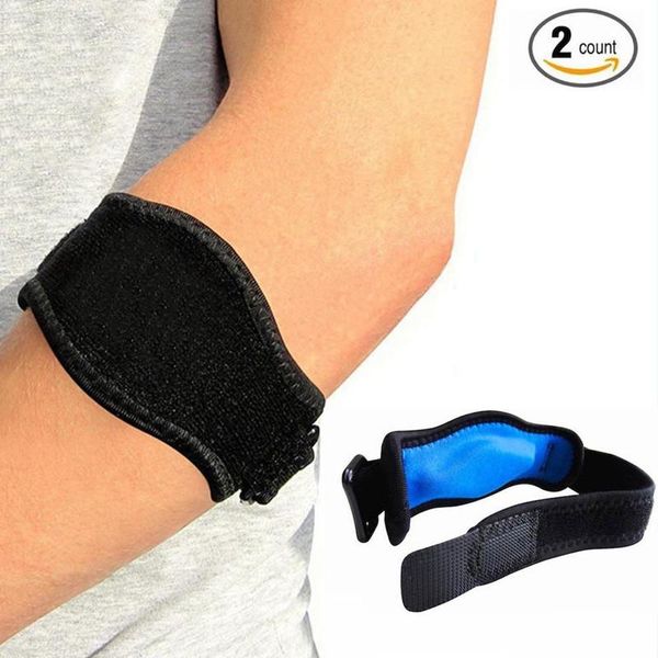 

elbow & knee pads sports basketball tennis arm guards adjustable compression joints (2 count), Black;gray