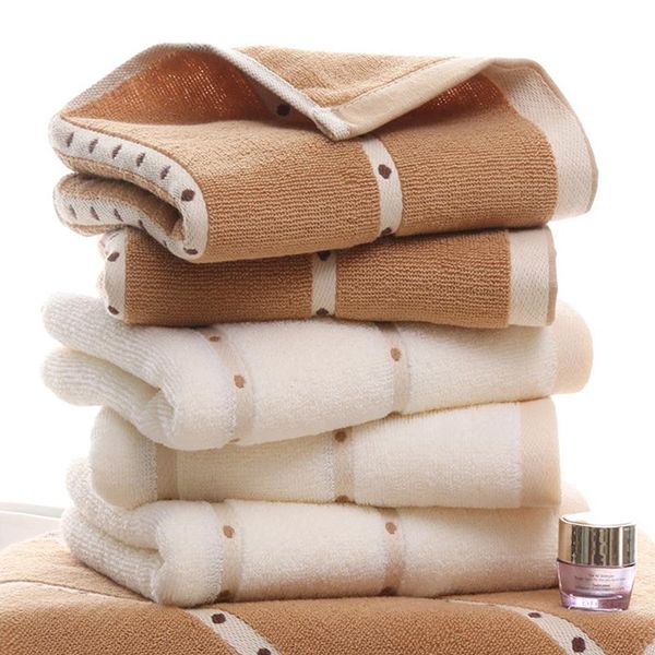 

towel [2pcs] cotton face bathing water absorbent soft fabric female clean fiber male family travel