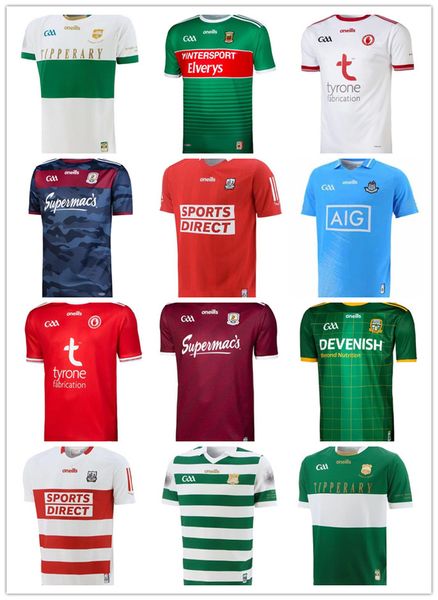 

2021 2022 ireland dublin cork rugby jerseys 21 22 gaa galway kerry limerick shirt mayo meath tipperary tyrone sports jersey, Black;gray