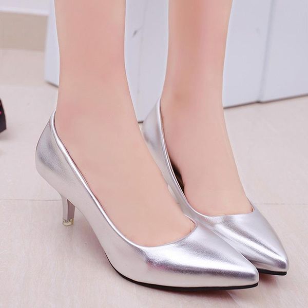 

dress shoes women pointed toe high heels fashion pumps wedding business working woman zapatos mujer, Black