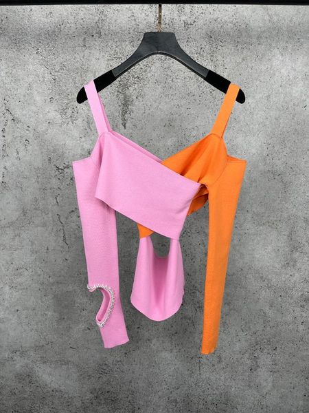 

women's sweaters fashion 2021ss spring women patchwork off shoulder knitted jumpers female casual sweater ddxgz2 12.30, White;black