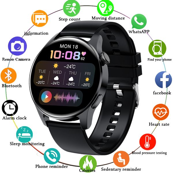 

lige 2021 new men smart watch bluetooth call watch ip67 waterproof sports heart rate fitness watches for android ios smartwatchg, Slivery;brown