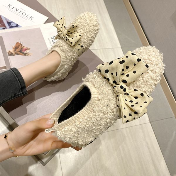 

spring loafers women flats heel shoes warm fur plush round toe female slip on zapatos de mujer ladies casual shoes plus size a3t, Black