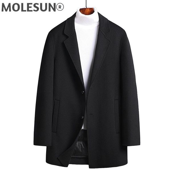 

men's wool & blends akoosun men jacket 2021 clothing thick man parkas 90% white duck down jackets mens korean style autumn coat jaqueta, Black