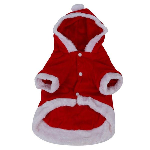 

dog apparel costumes christmas angel wing coat santa suit fancy pet gift - red(s)