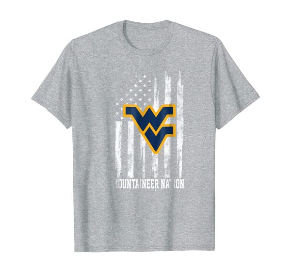 

west virginia mountaineers nation t-shirt - apparel, White;black