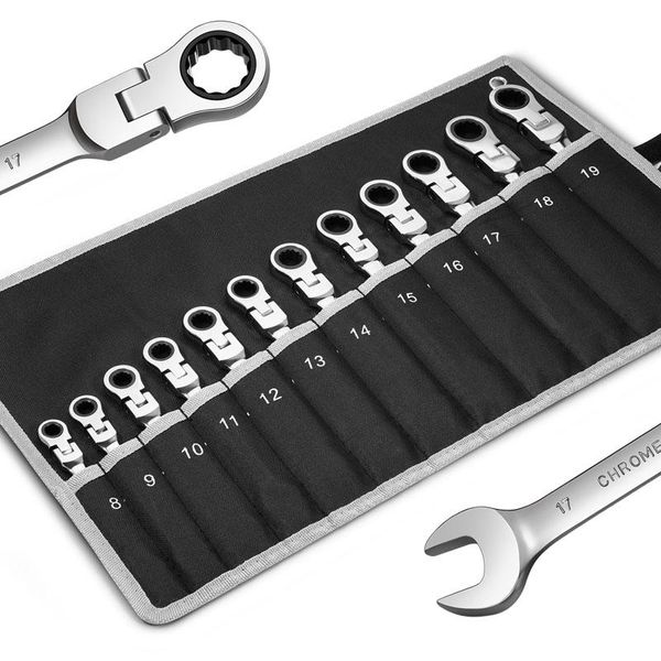

professional hand tool sets flexible ratcheting combination wrench set,key ratchet spanner metric sets,car repair tools with carrying bag