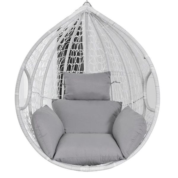 Мебель для кемпинга, подвесное кресло-гамак, качающаяся садовая мягкая подушка для сидения, 220 кг, общежитие, спальня, спинка с подушкой