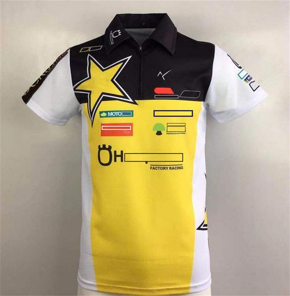 

2021 new cross-country motorcycle polo shirt outdoor cycling jersey short-sleeved casual lapel racing t-shirt large size can be customized w