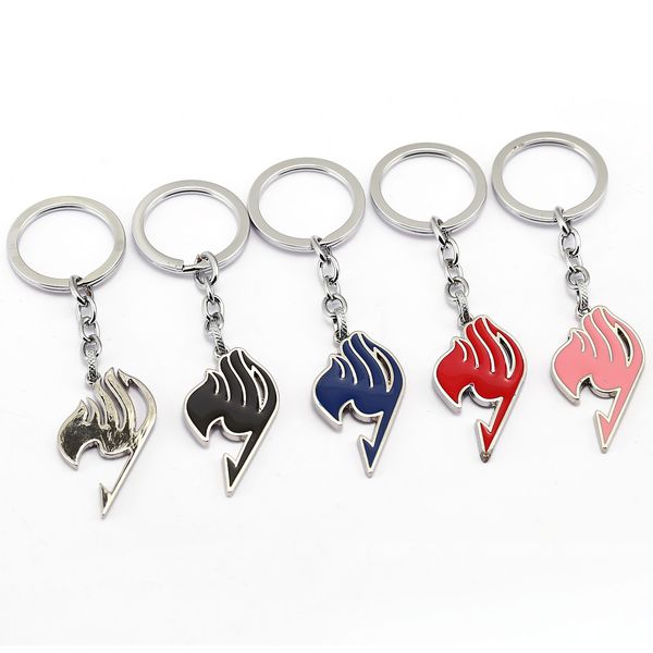 

Anime Fairy Tail Guild Logo Emblem Etherious Natsu Dragneel Gray Fullbuster Lucy Heartfilia Alloy Keychain Key Chains Keyring