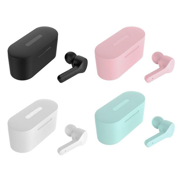 

contact wireless 5.0 true stereo tws earbud bluetooth headset zw-t10 macarons headphones & earphones