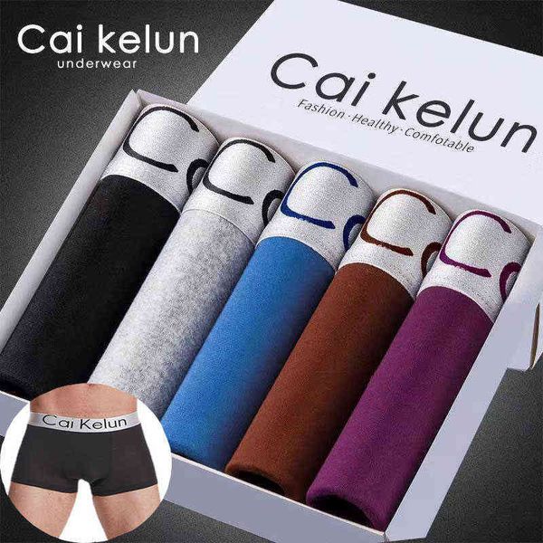 CaiKelun Boxer Männer Höschen Milch Faser Unterwäsche Sous Vetement Homme Benutzerdefinierte Boxer Shorts Unterhosen Kurze Shorts Feste Unterwäsche H1214