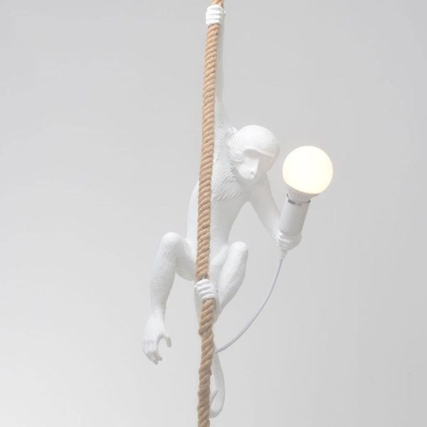 

pendant lamps art resin monkey led lights industrial style decorative lamp nordic living room restaurant bar el interior lighting