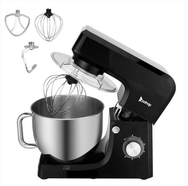

2022 Cake Tools ZOKOP ZK-1511 Chef Machine 7L 660W Mixing Pot With Handle Black