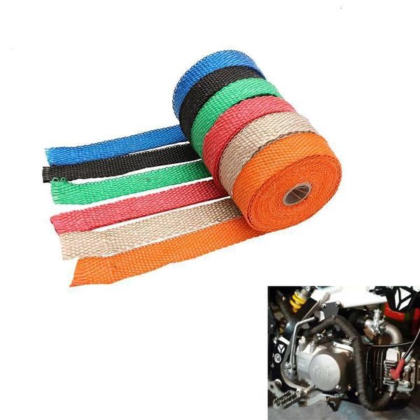 

motorcycle exhaust system incombustible turbo heat wrap roll motorbike insulation cotton fiberglass shield tape thermal