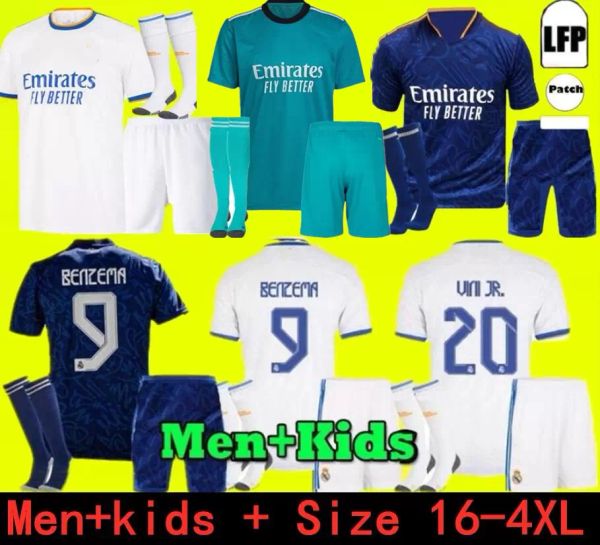 

thailand benzema real madrid jerseys 21 22 fans player version soccer football shirts alaba hazard casemiro modric marcelo camiseta men + ki, Black;yellow