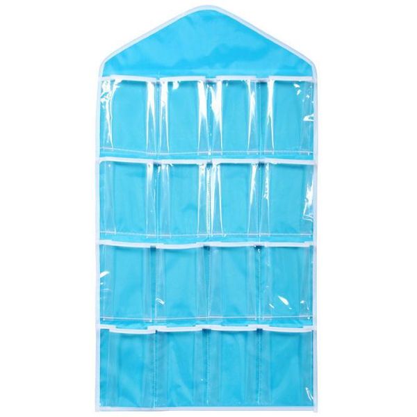 

storage boxes & bins 16 pockets wall hanging bags cosmetics toys mounted wardrobe organizer underwear sock jewelry sorting dropship