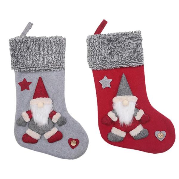 

christmas decorations stockings 15.94in holiday decoration sock 3d long beard faceless doll pattern home for fireplaces stairs ch