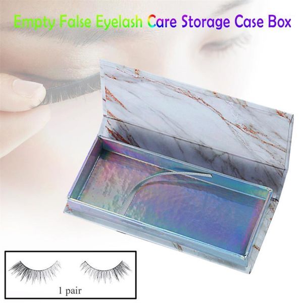 

eyelash box empty false care storage case container holder compartment tool #401