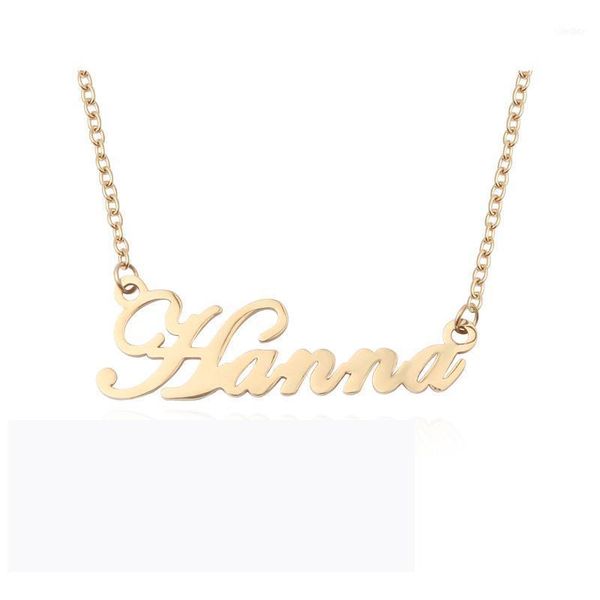 

chains 3umeter custom necklace personalize choker women copper pendant fascinating name collier ras du cou for etsy1, Silver