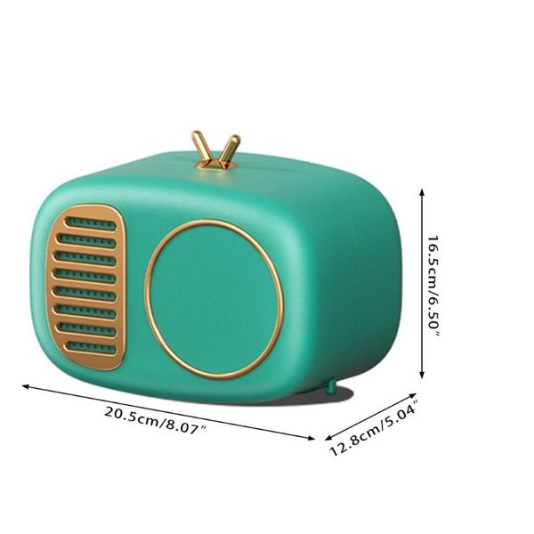 Porta carta igienica Modello radio retrò Portarotolo Scatola per fazzoletti Vassoio impermeabile per montaggio a parete Custodia per tubo Bagno