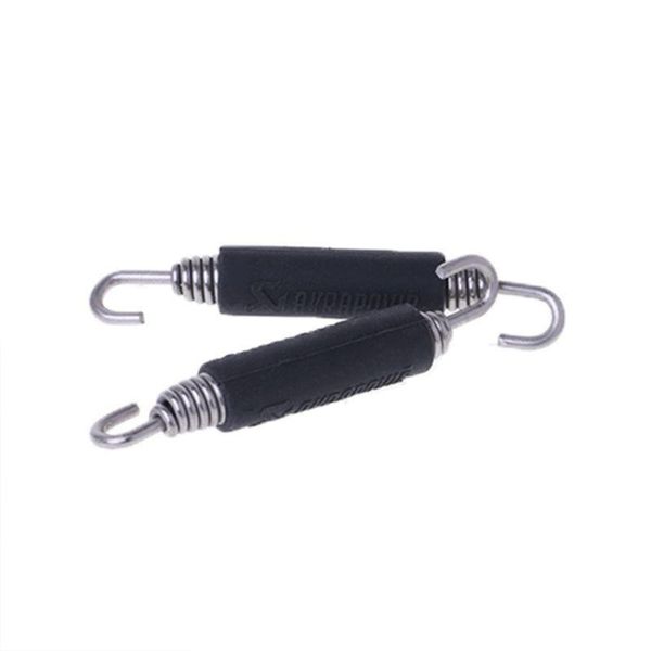 

exhaust pipe 2pcs universal hard durable thicken practical lengthen vehicle motorcycle spring hook mini modified stainless steel