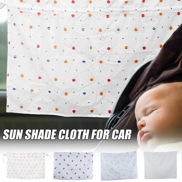 

shades cloth with lovely floral printings for kids baby pet uv rays sunlight protection f- car sunshade