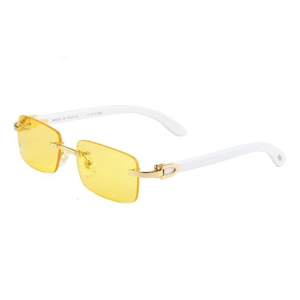 

luxury designer fashion cart/er sunglasses pawes wood glasses frame men gold rimless eyeglasses for man anti reflective clear lens prescript, White;black