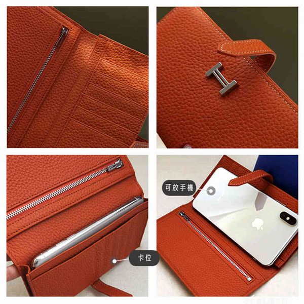 

purse online purse black head women's long drawcase wallet new multi card leather large capacity handbag, Red;black