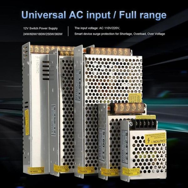 

smart home control 220v to 12v 2a-30a monitoring dc switching power supply led headlight regulator