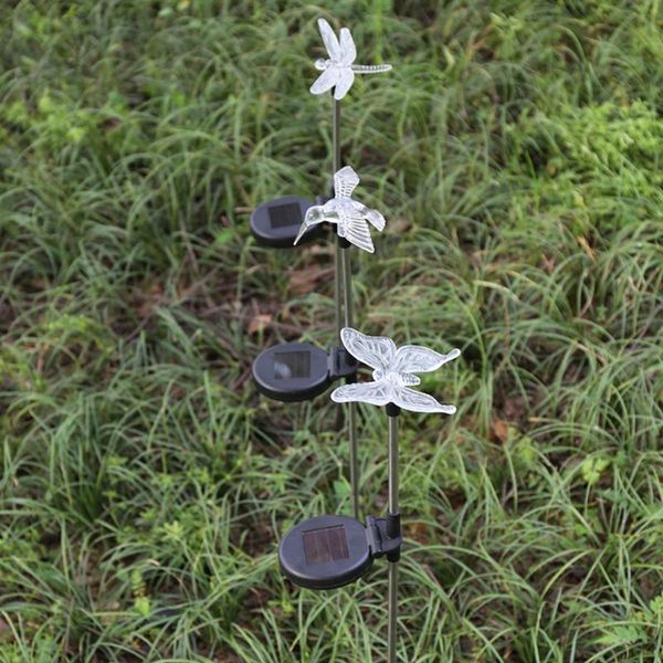 

night lights led solar garden lawn decorative light butterfly hummingbird dragonfly outdoor landscape villa