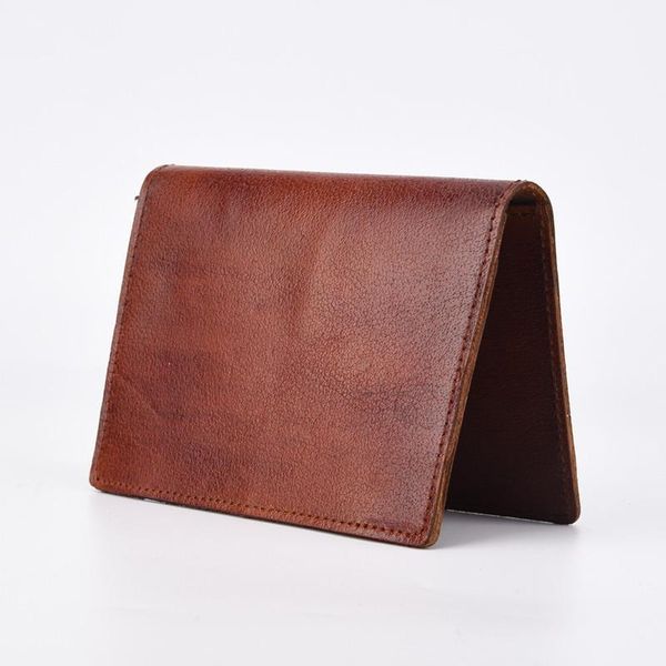 

wallets the original manual cleaning retro color leather passport bag wallet crazy horse wrapping clip documents, Red;black