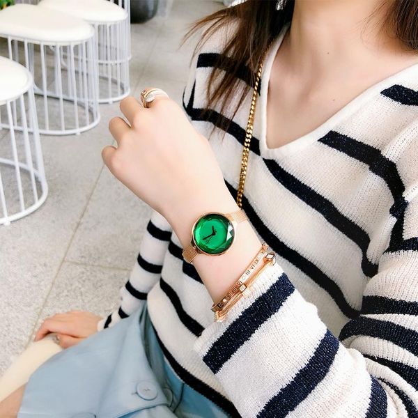 

wristwatches women's color jelly watch, 2021 fashion watch, Slivery;brown