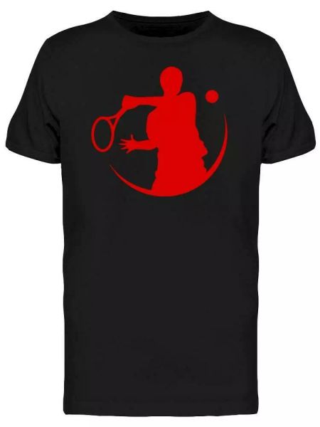 

Shadow Of A Tennis Player Tee Men's -Image by Shutterstock, White;black