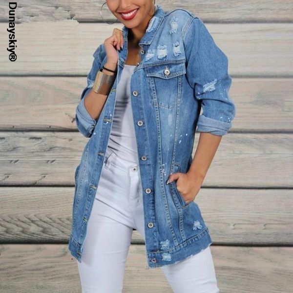 

women's jackets denim jacket oversized outerwear spring autumn female clothes long sleeve streetwear plus size casual korean style coat, Black;brown