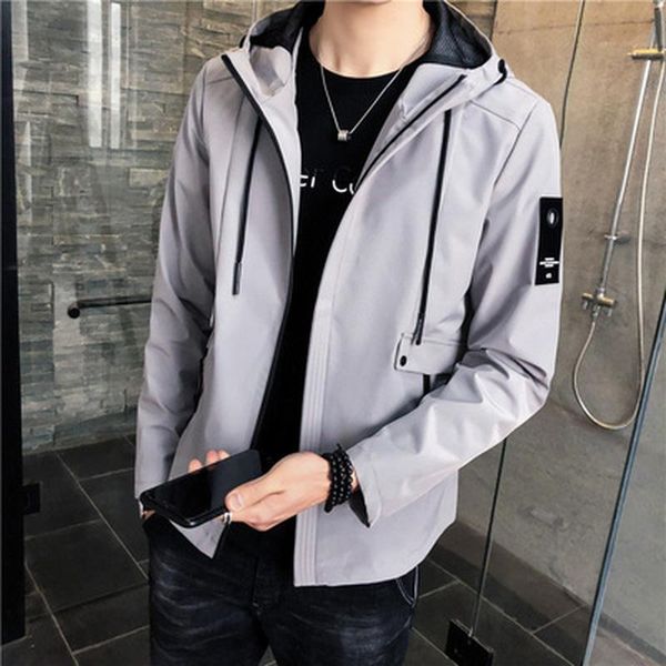 

men's jackets fashion casual brand mens coat hooded windbreaker jacket men clothing bomber plus size top, Black;brown