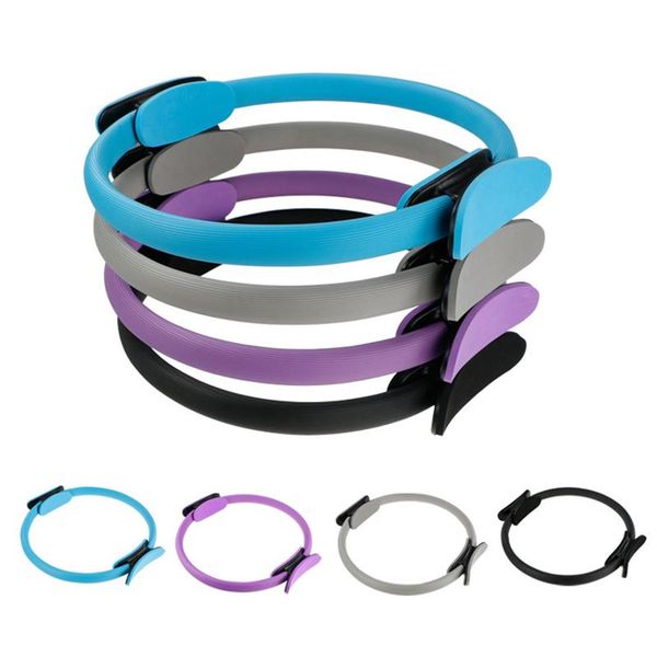 

quality yoga pilates ring magic wrap slimming body building training heavy duty pp+nbr material circle 5 colors stripes