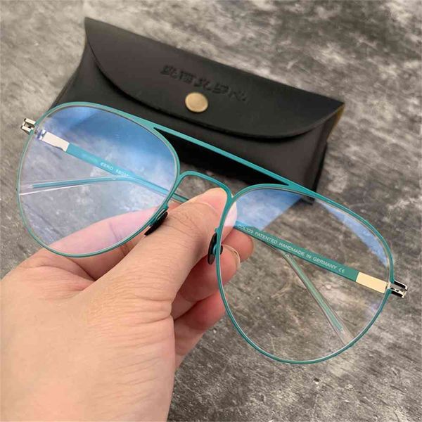 

80% off store online personality glasses pure titanium fashion ultra thin elastic myopia frame men and women personality frames, White;black