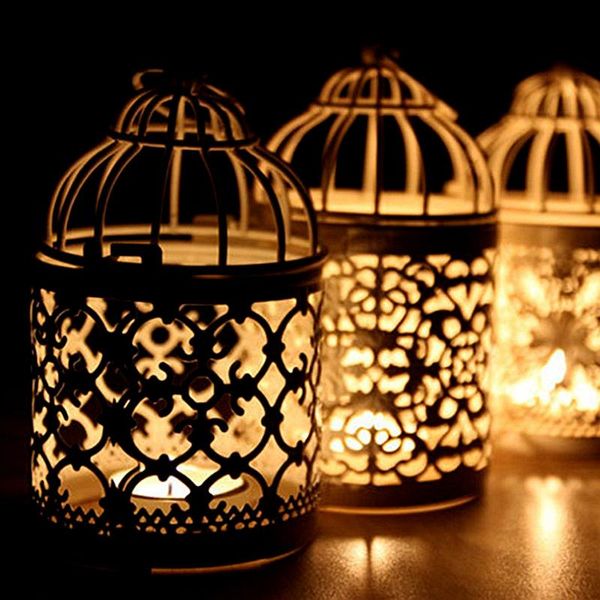Titulares de vela DD ferro esculpido titular oco lanterna mesa casamento decoração de casa iluminação lugar