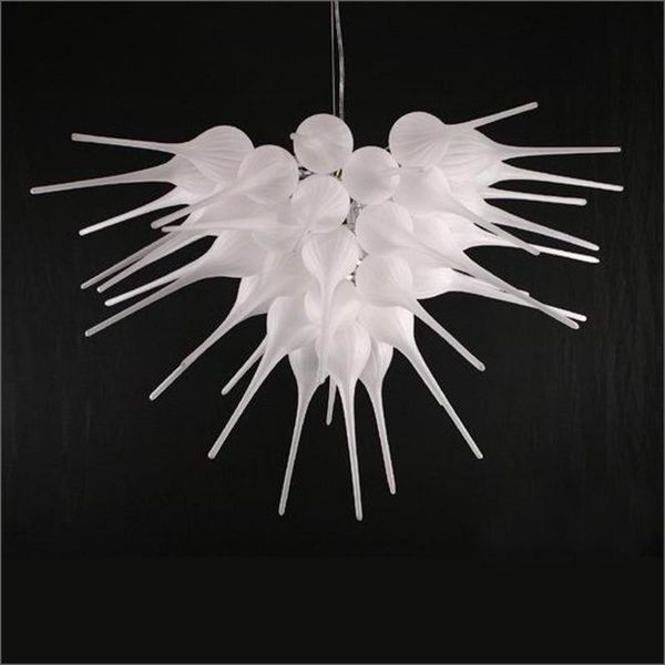 

spring style art glass chandelier europe designed simple blown led chandeliers