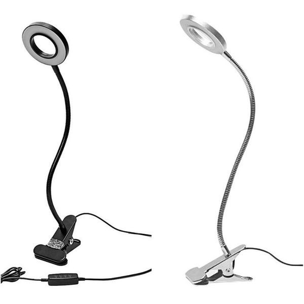 

book lights flexible 3000k 4000k 6000k 10 levels dimming led light usb clip-on eye protection bedroom reading lamp make up