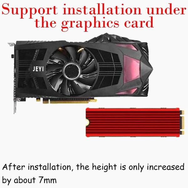 

computer cables & connectors m.2 ngff pcie nvme 2280 ssd radiator cooling fin cooler for ps5 playstation 5