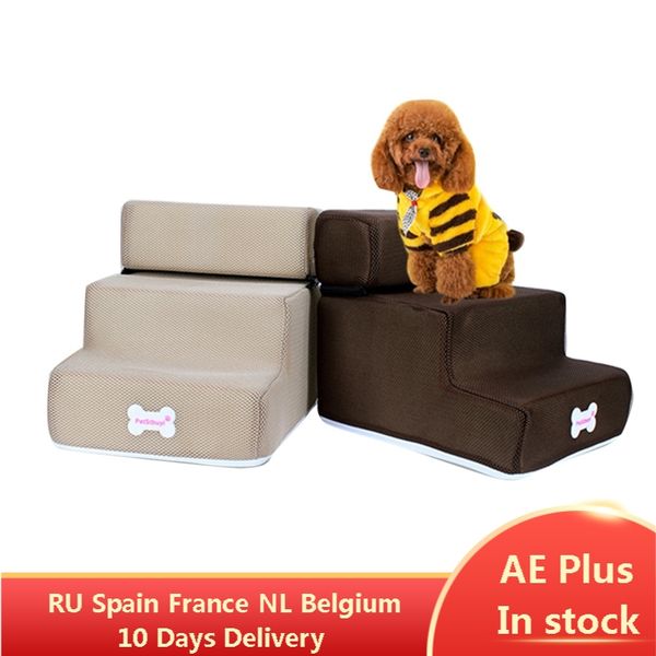 

2/3 ayers Pet Dog Stairs Steps Pet 3 Steps Stairs for Sma Dog Cat Dog House Pet Ramp adder Anti-sip Removabe Bed Stair