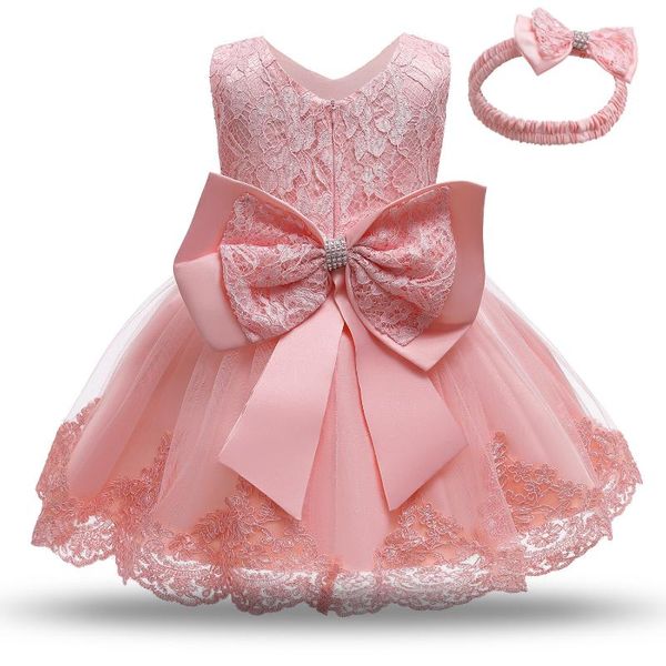 Mädchen Kleider Baby Mädchen Taufe Kleid Prinzessin 1. Geburtstag Party Tragen Kleinkind Mädchen Spitze Taufkleid Säugling Tutu Kleidung 12 24M